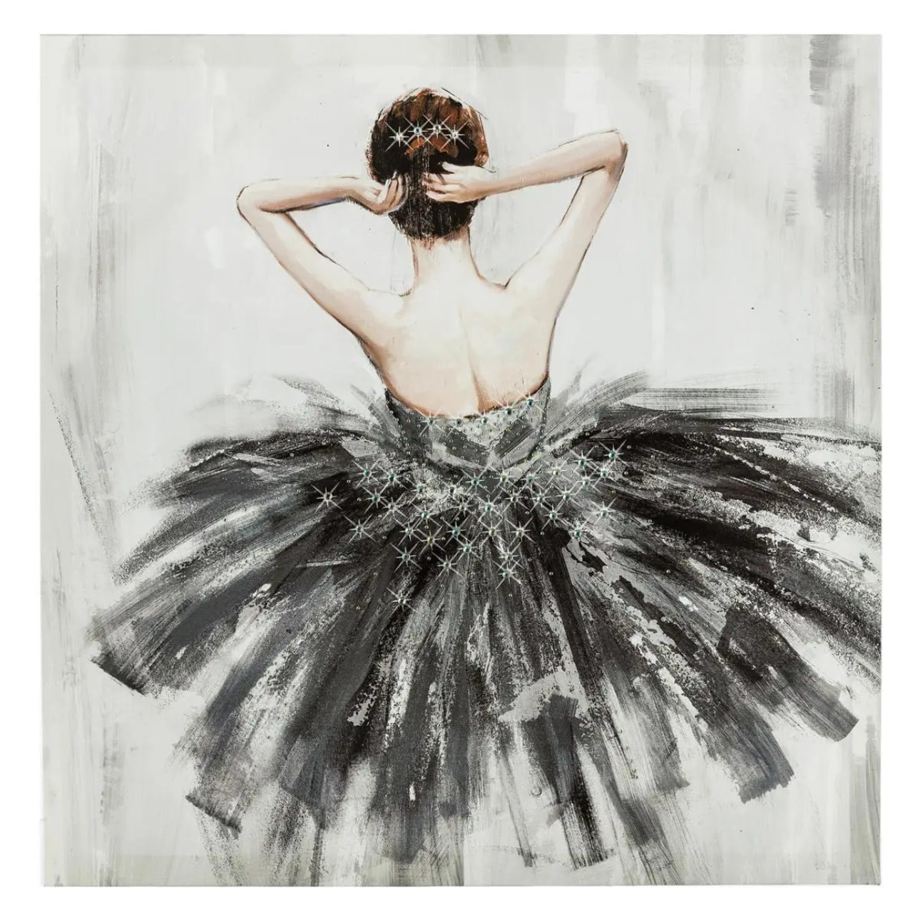 Toile imprimée "Danseuse" 48x48cm