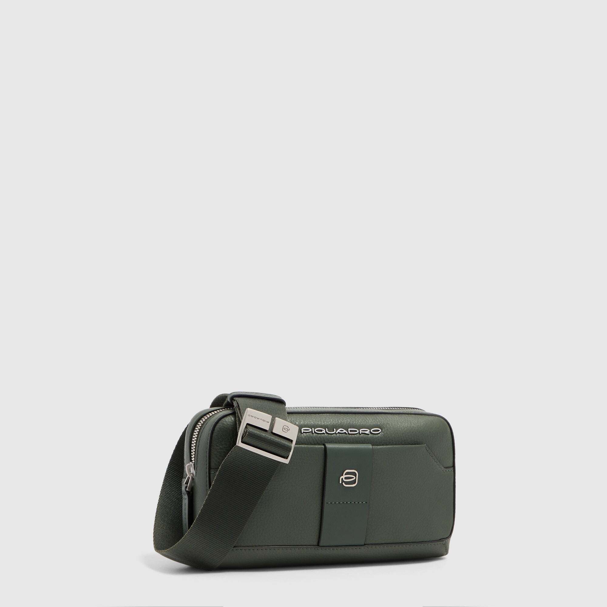 Piquadro Pochette uomo in pelle con tracolla