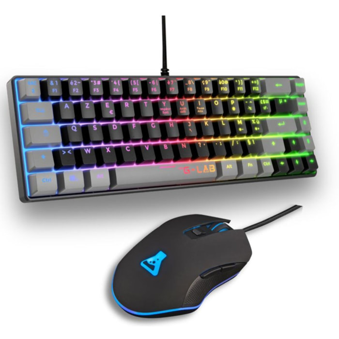 Clavier gamer sans fil THE G-LAB COMBO HYDRO BKG FR