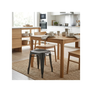 Tabouret en métal noir au style Industriel - STEAL
