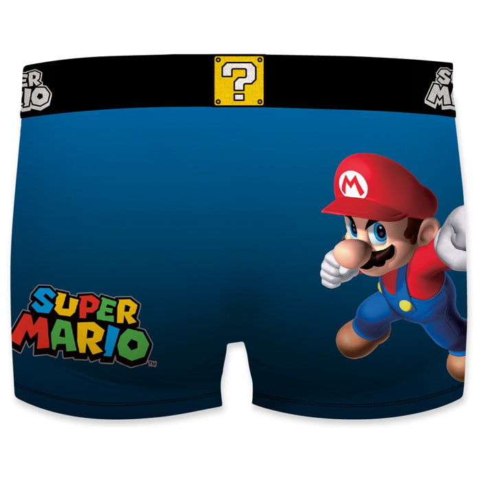 calzoncillo bóxer mario bros-punch para hombre microfibra.