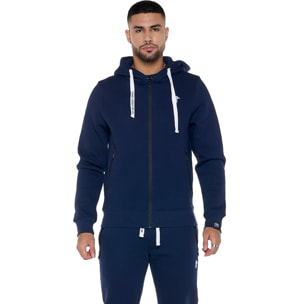 Felpe da uomo invernale con zip e cappuccio "Smooth"