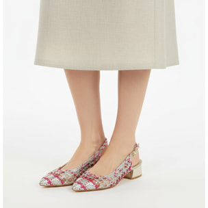 Sandali intreccio - tacco 4,5 cm