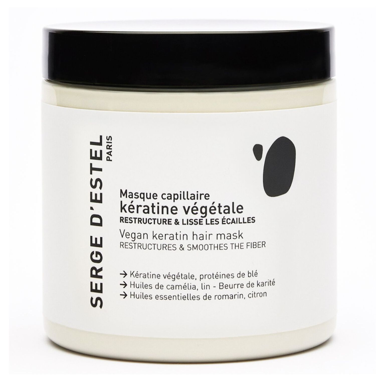 Cheveux Abîmés et Sensibilisés - Masque Restructurant à la Kératine Végétale