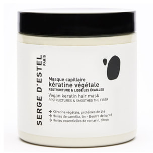Cheveux Abîmés et Sensibilisés - Masque Restructurant à la Kératine Végétale