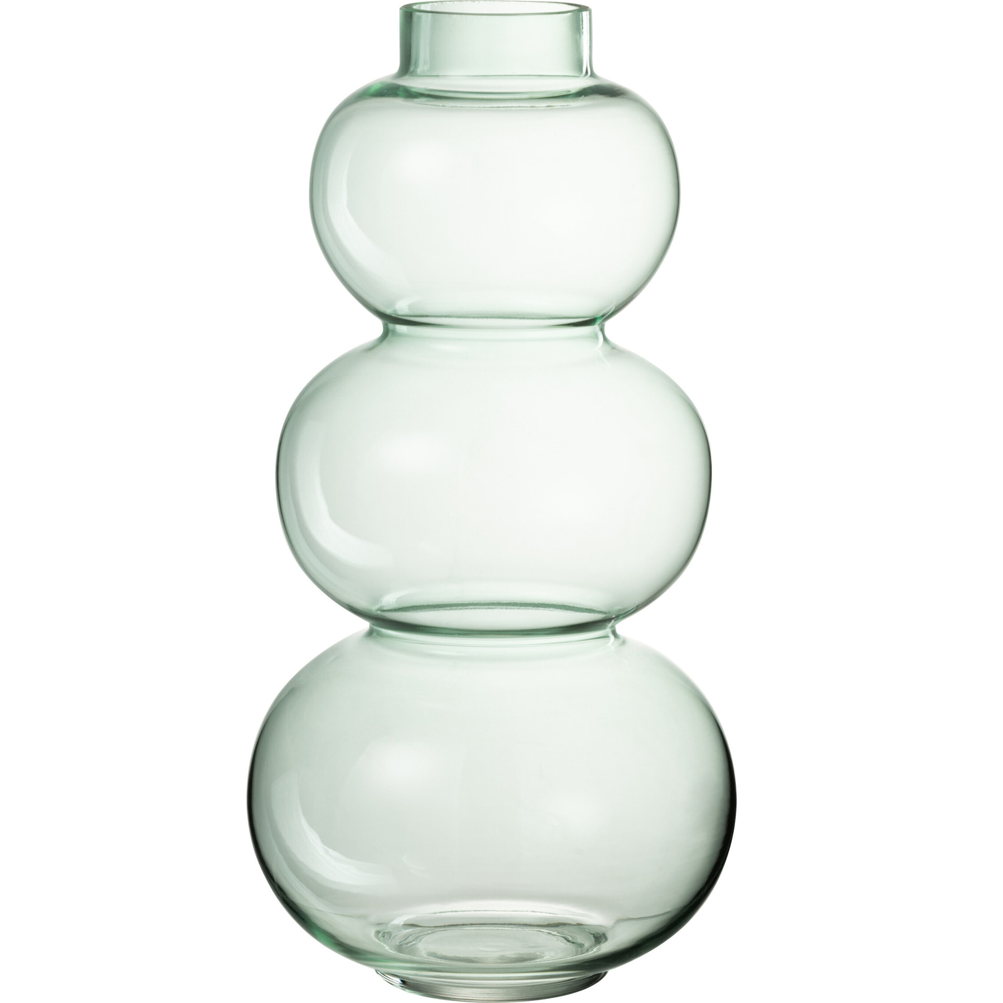 J-Line Vase Boule Verre Vert Large