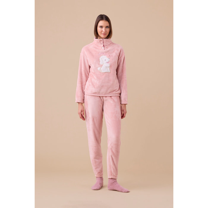 Pigiama donna coral articolo barboncino Noidinotte