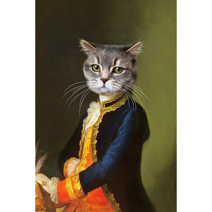 Tableau animaux abel le chat  Tableau alu Dibond