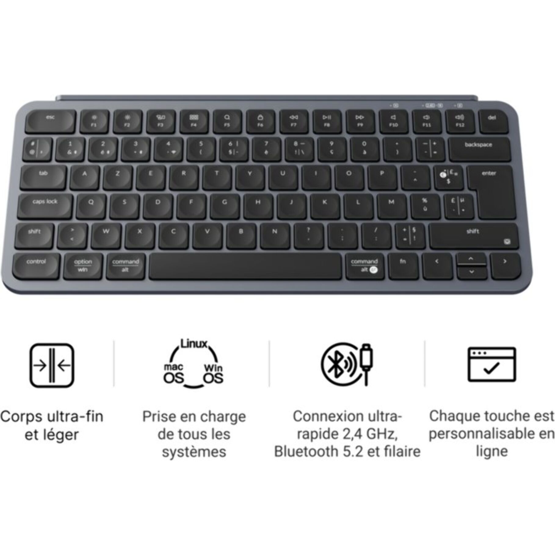 Clavier gamer sans fil KEYCHRON B1 Pro Ultra-Slim Wireless