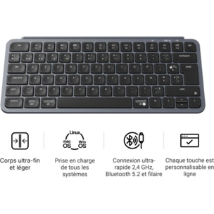 Clavier gamer sans fil KEYCHRON B1 Pro Ultra-Slim Wireless