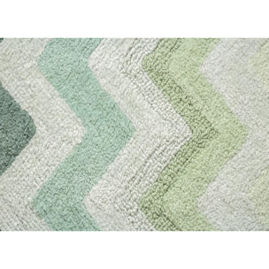 Tappeto Bagno Super Assorbente E Antiscivolo Fantasia Zig Zag Modello Corner Bosco