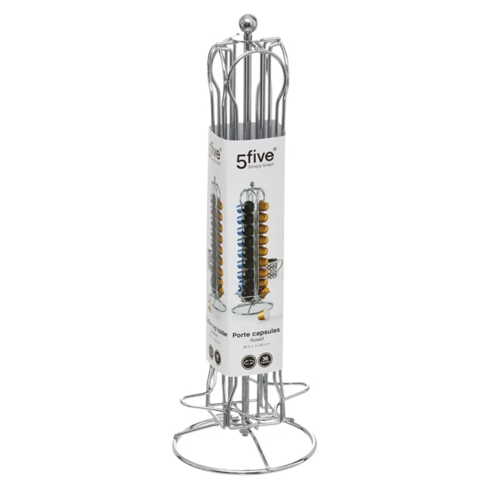 Porte-capsules rotatif x36 chromé