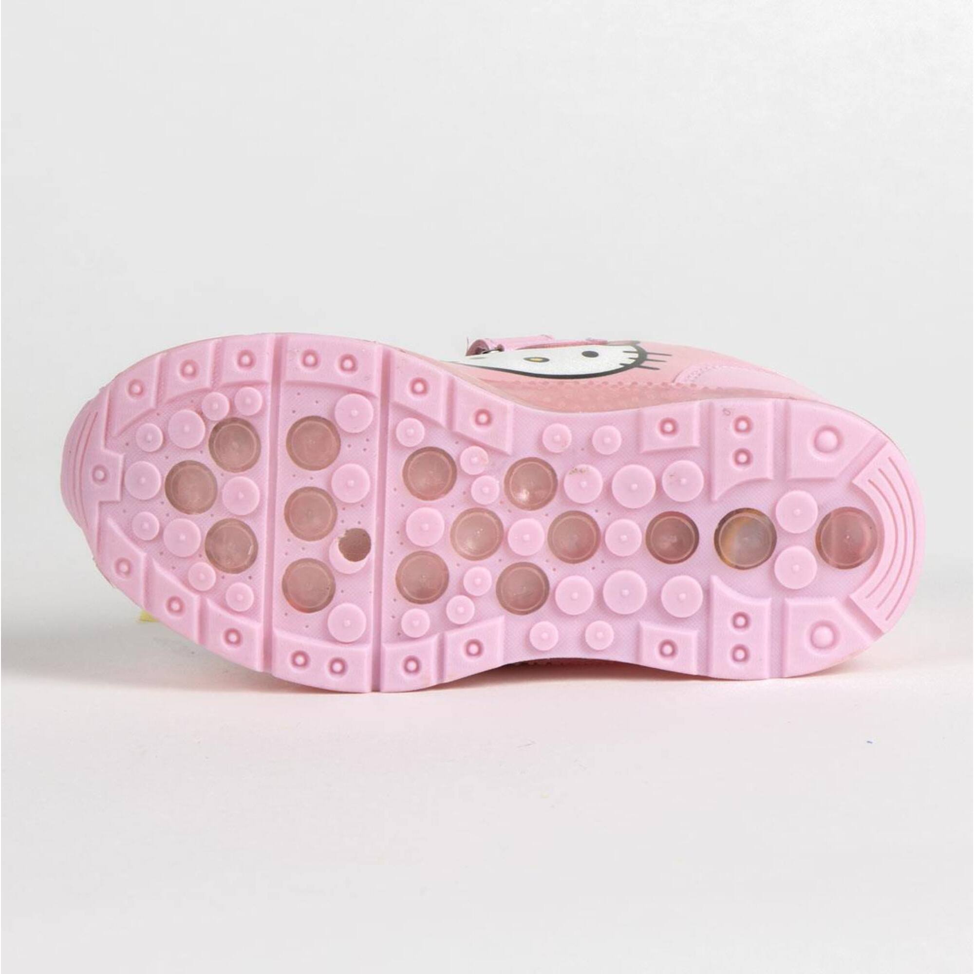 Zapatilla deportiva infantil suela ligera con luces "Hello Kitty"