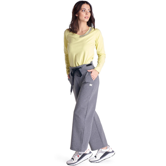 Pantaloni in felpa da donna taglio ampio Greysongrey