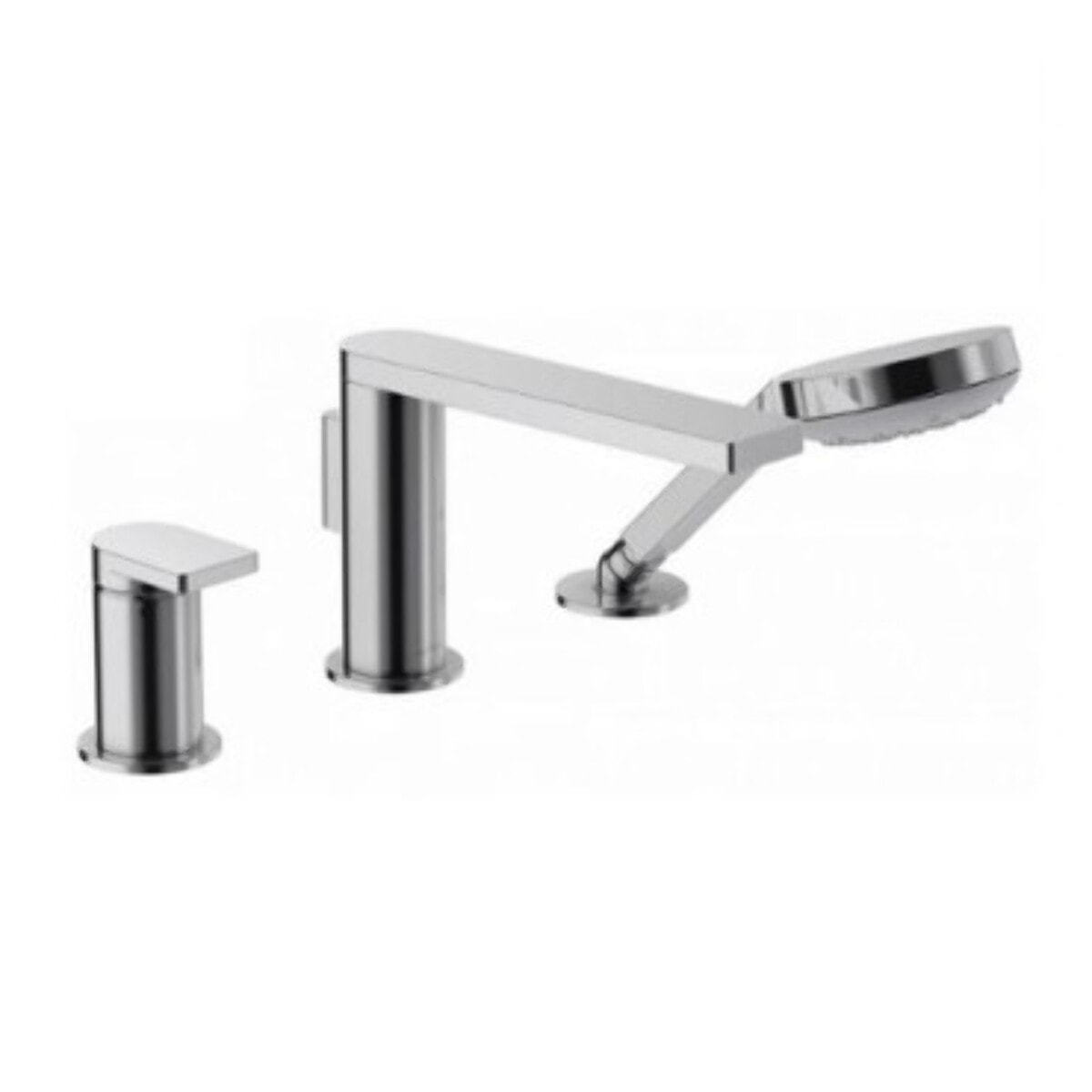 Jacob Delafon  - Mitigeur bain-douche 3 trous sur gorge - collection Composed finition titanium