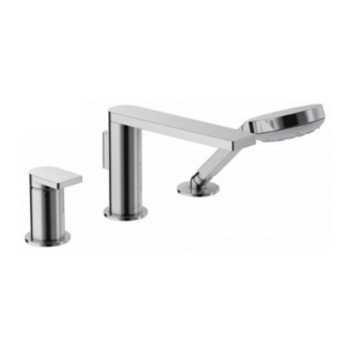 Jacob Delafon  - Mitigeur bain-douche 3 trous sur gorge - collection Composed finition titanium