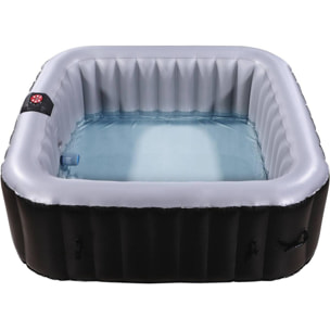 Spa Gonflable NICE en PVC - 6 places - Gris/Noir