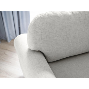 Olli - canapé d'angle droit - convertible - avec coffre - 4 places - en tissu - Beige