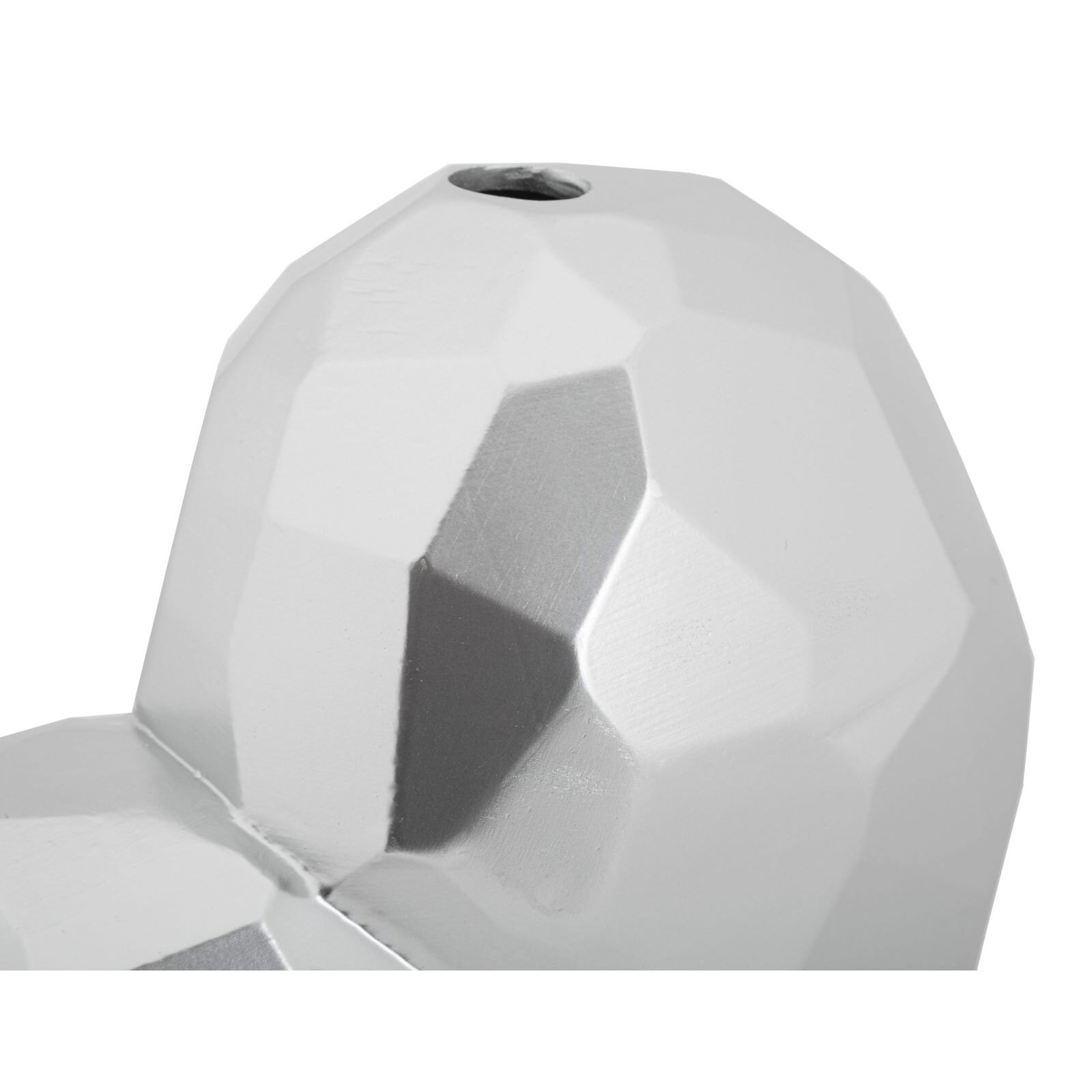 VASO HEART SILVER CM 19X9X18