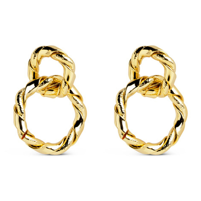 Orecchini Sister Twine Acciao Placcato Oro