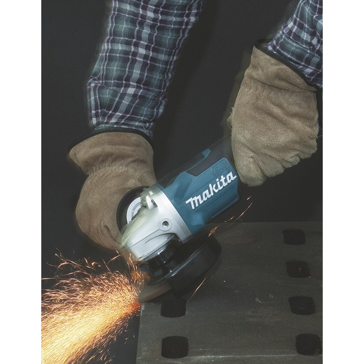 Amoladora Ø 125 mm 18 V Li-Ion 5 Ah MAKITA - 2 baterías, cargador, maletín - DGA508RTJ