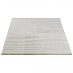 Tapis Tegi en relief avec motif simple et effet faux-uni