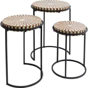 Tables d'appoint Hula Hula set de 3 Kare Design