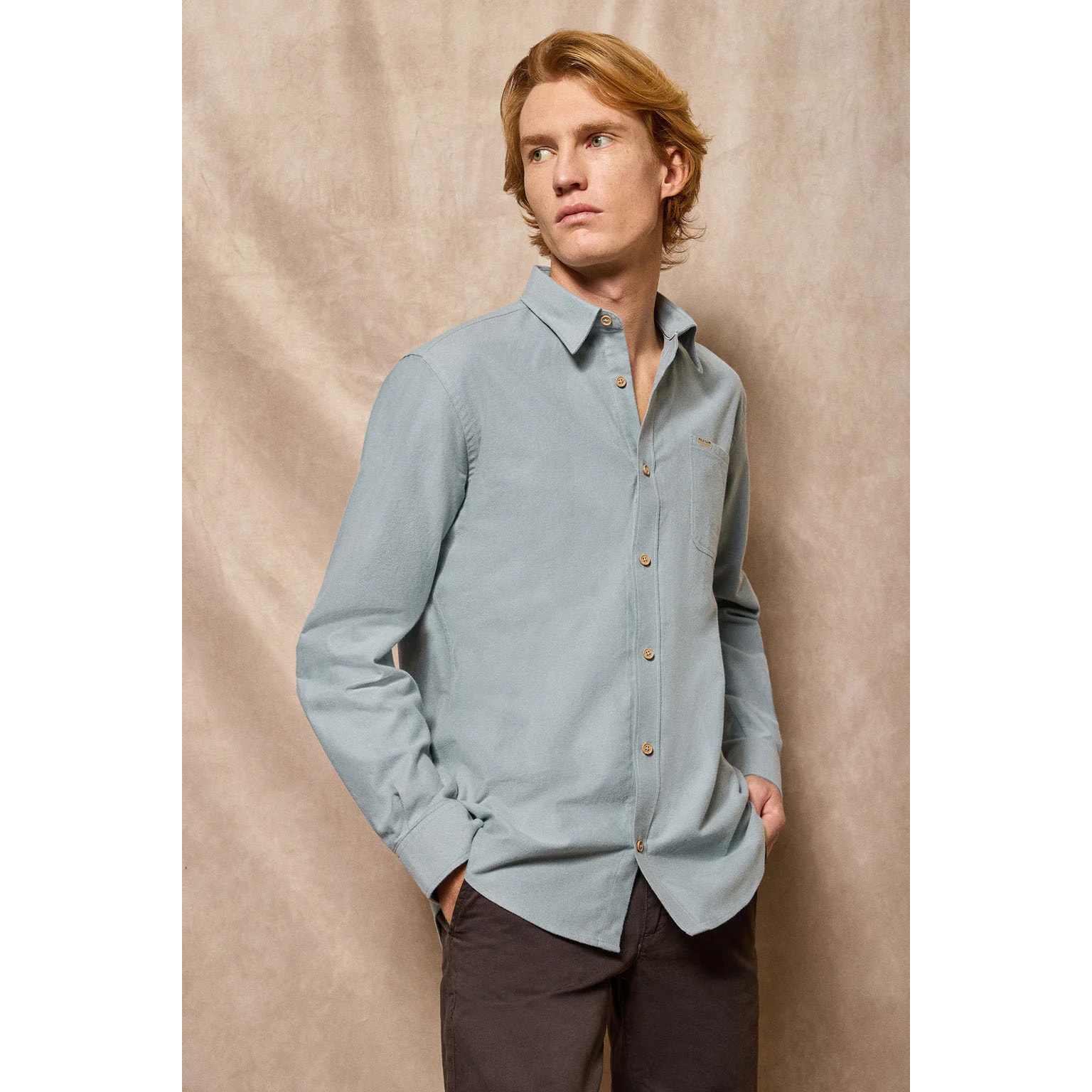 Camisa oxford Cambridge verde con bolsillo y detalle Polo Club