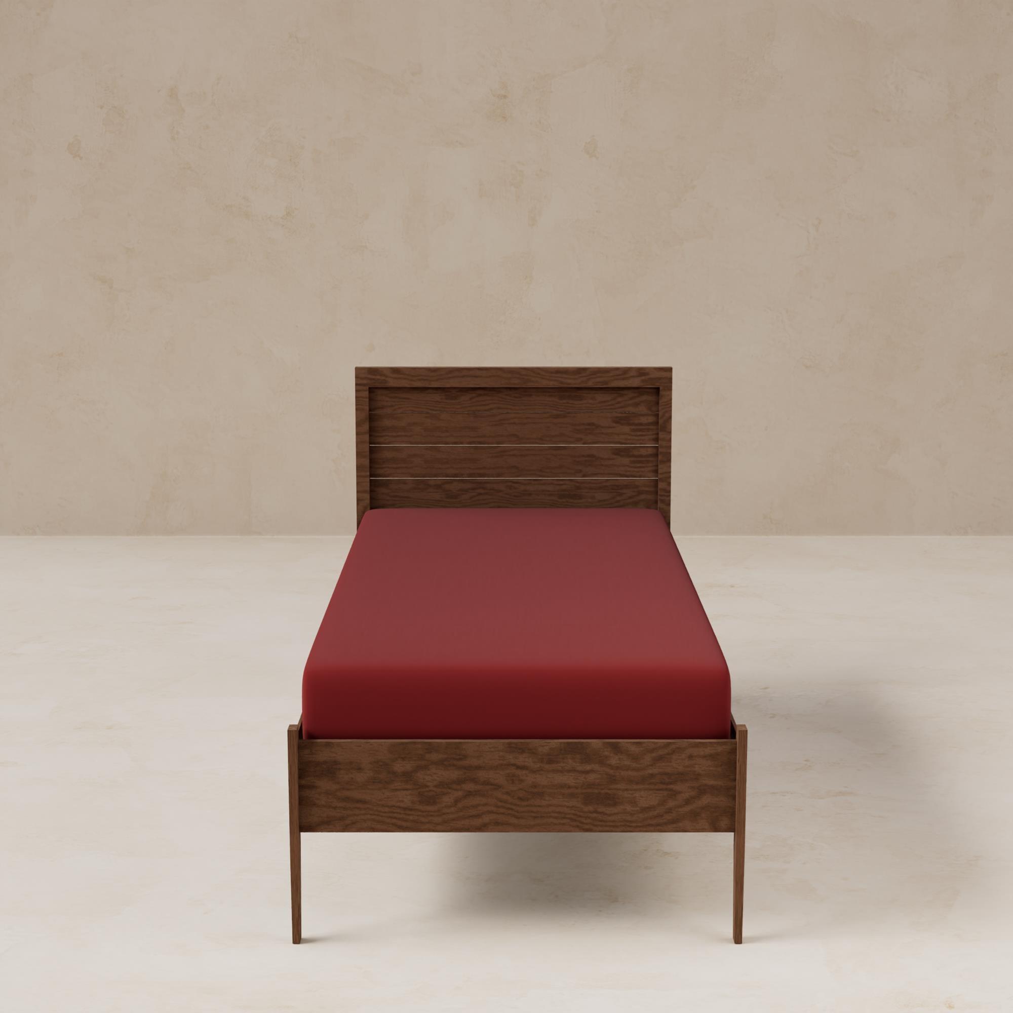 Sábana bajera para cama en color rojo rainbow benetton