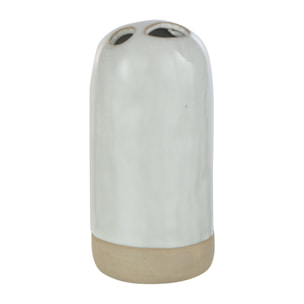 J-Line vase 4 Trous - porcelaine - blanc/beige