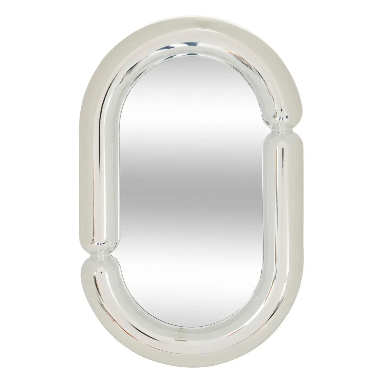 Miroir à poser Sky H.30cm plastique argent