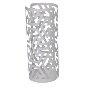 Portabicchiere in metallo frecce bianco tondo cm ø8h20