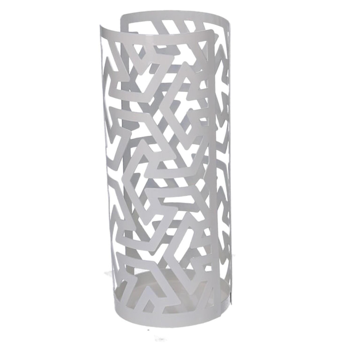 Portabicchiere in metallo frecce bianco tondo cm ø8h20