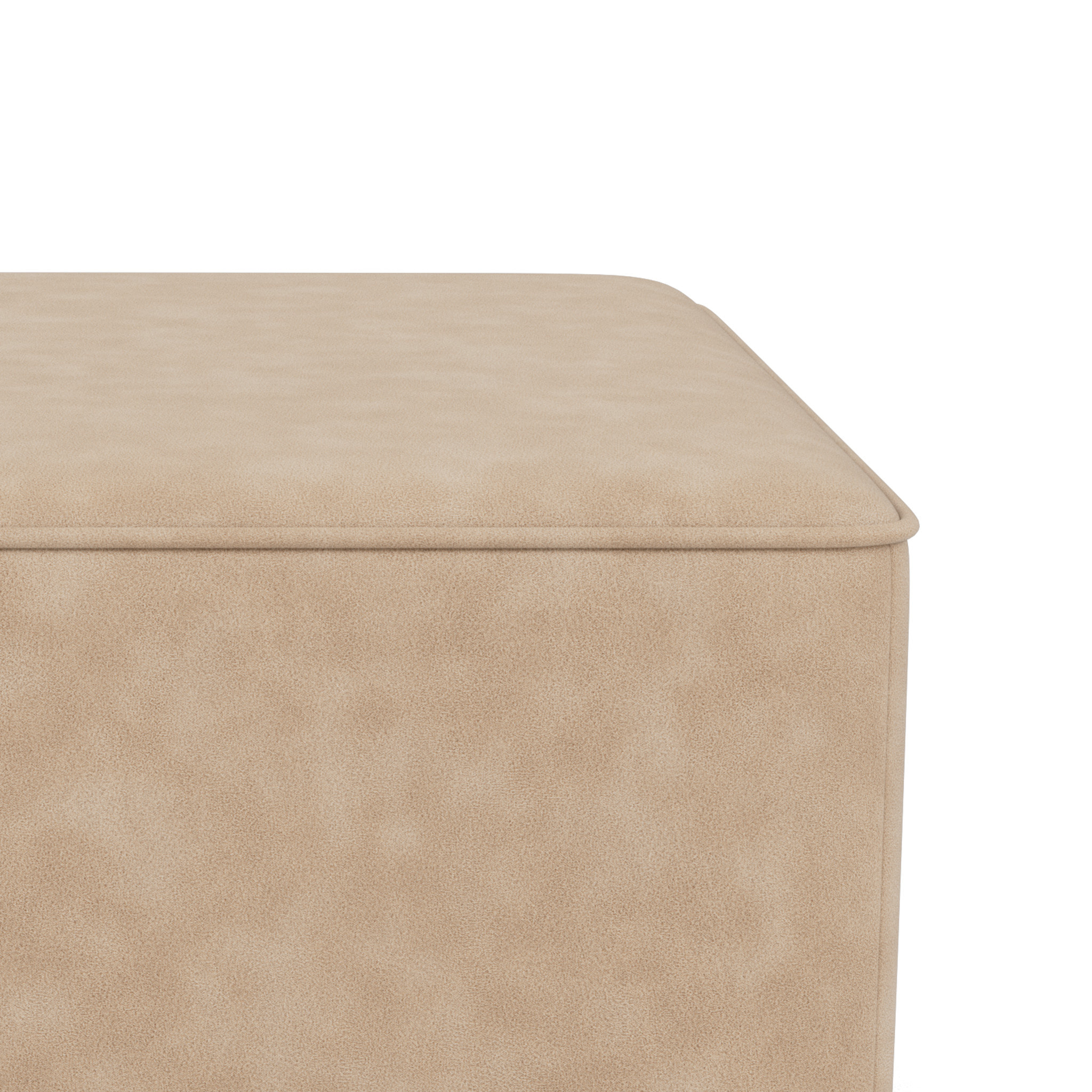 Topaze - pouf en simili - Beige
