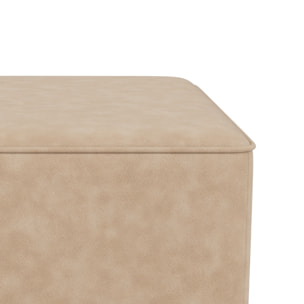 Topaze - pouf en simili - Beige