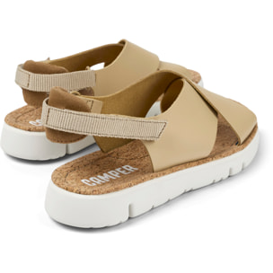 Sandalias - CAMPER Oruga - Beige - Cuero liso