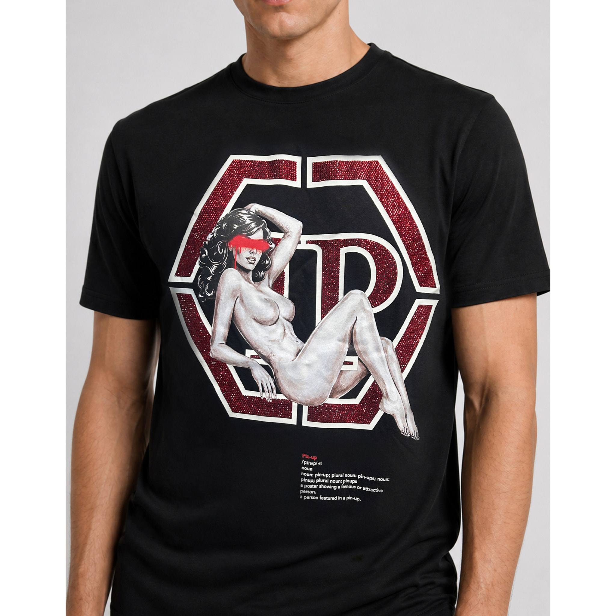 PHILIPP PLEIN T-shirt girocollo a maniche corte HEXAGON