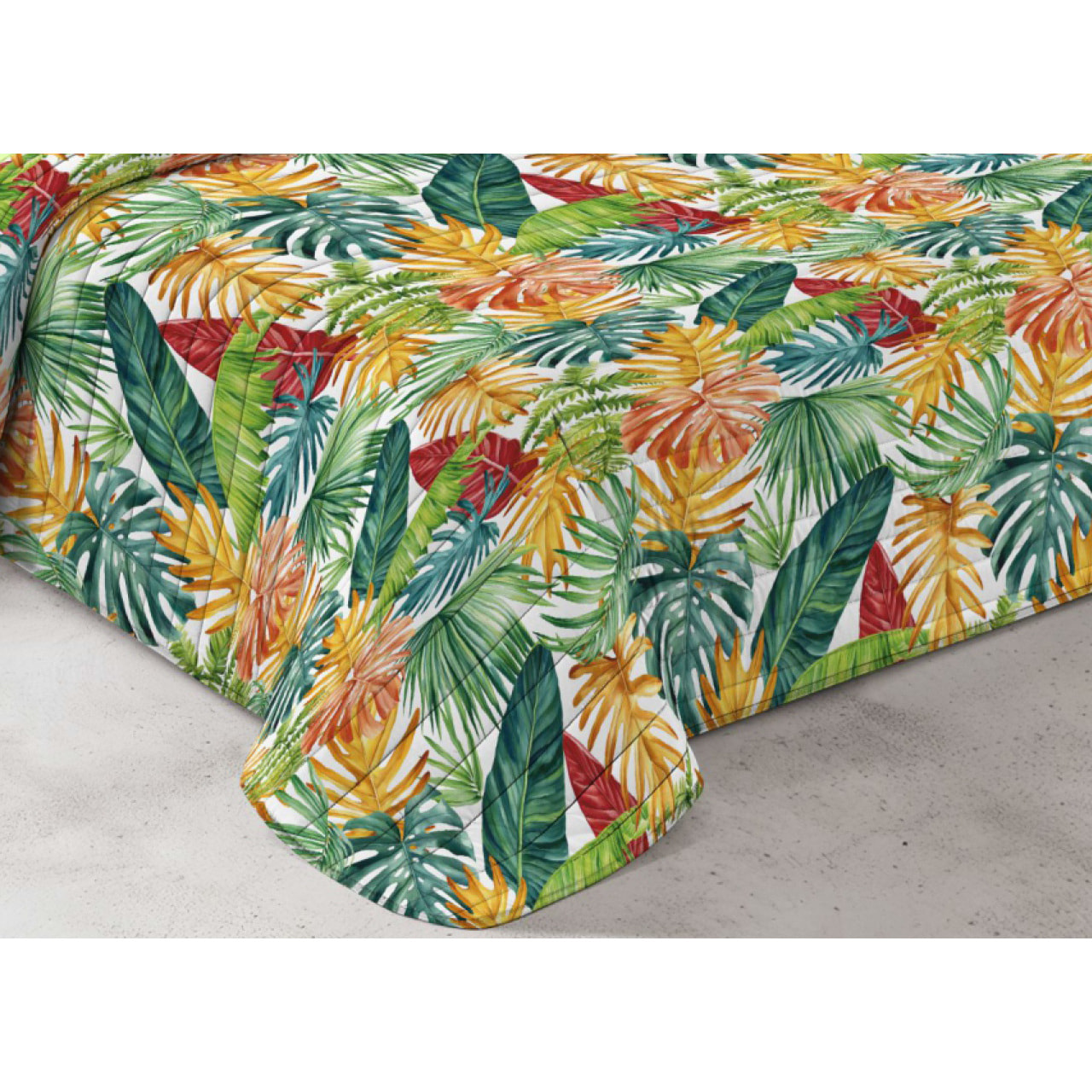 Quilt Trapuntino Piumino Estivo 100gr/mq Microfibra Disegno Summer Fiori Blu D5