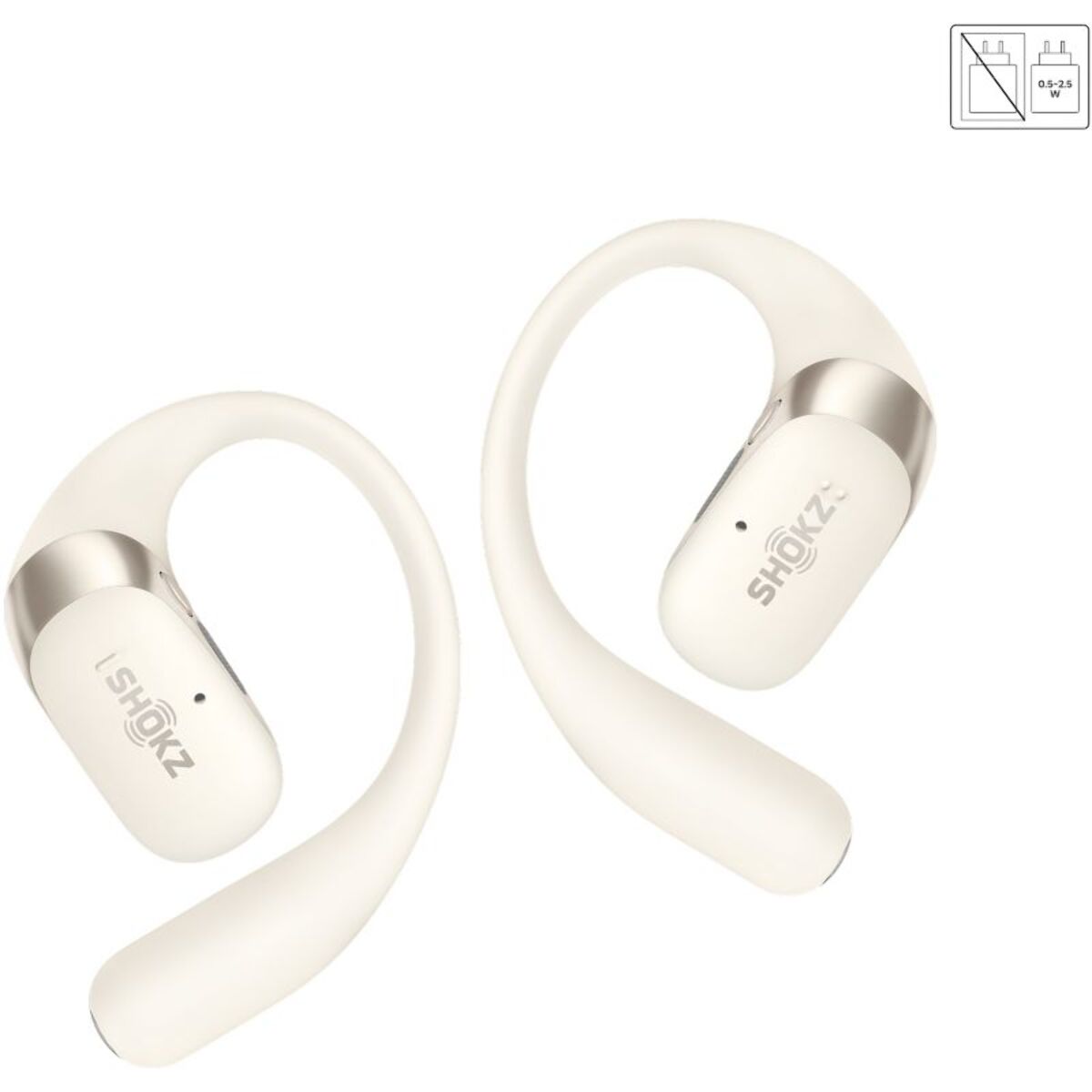 Ecouteurs sport SHOKZ OpenFit 2 Beige