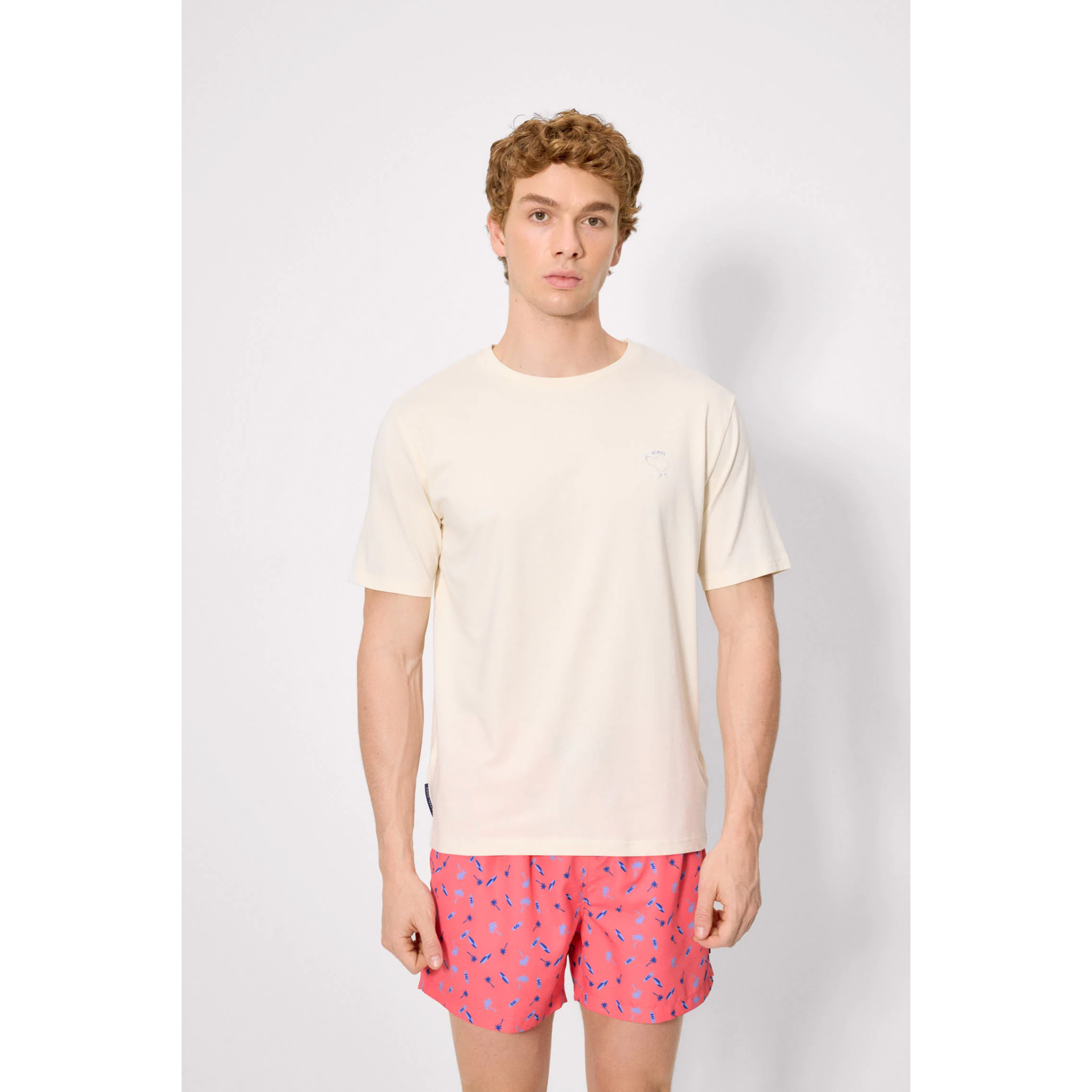 T-shirt a maniche corte Beige