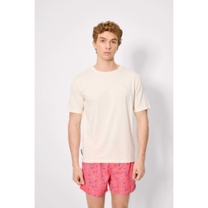 T-shirt a maniche corte Beige