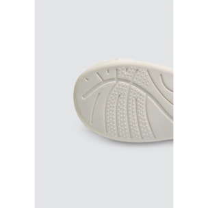 Pantofole di pelle di pecora bianca