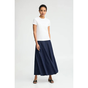 Maglietta bianca a maniche corte e fit dritto, con brillantini Polo Club