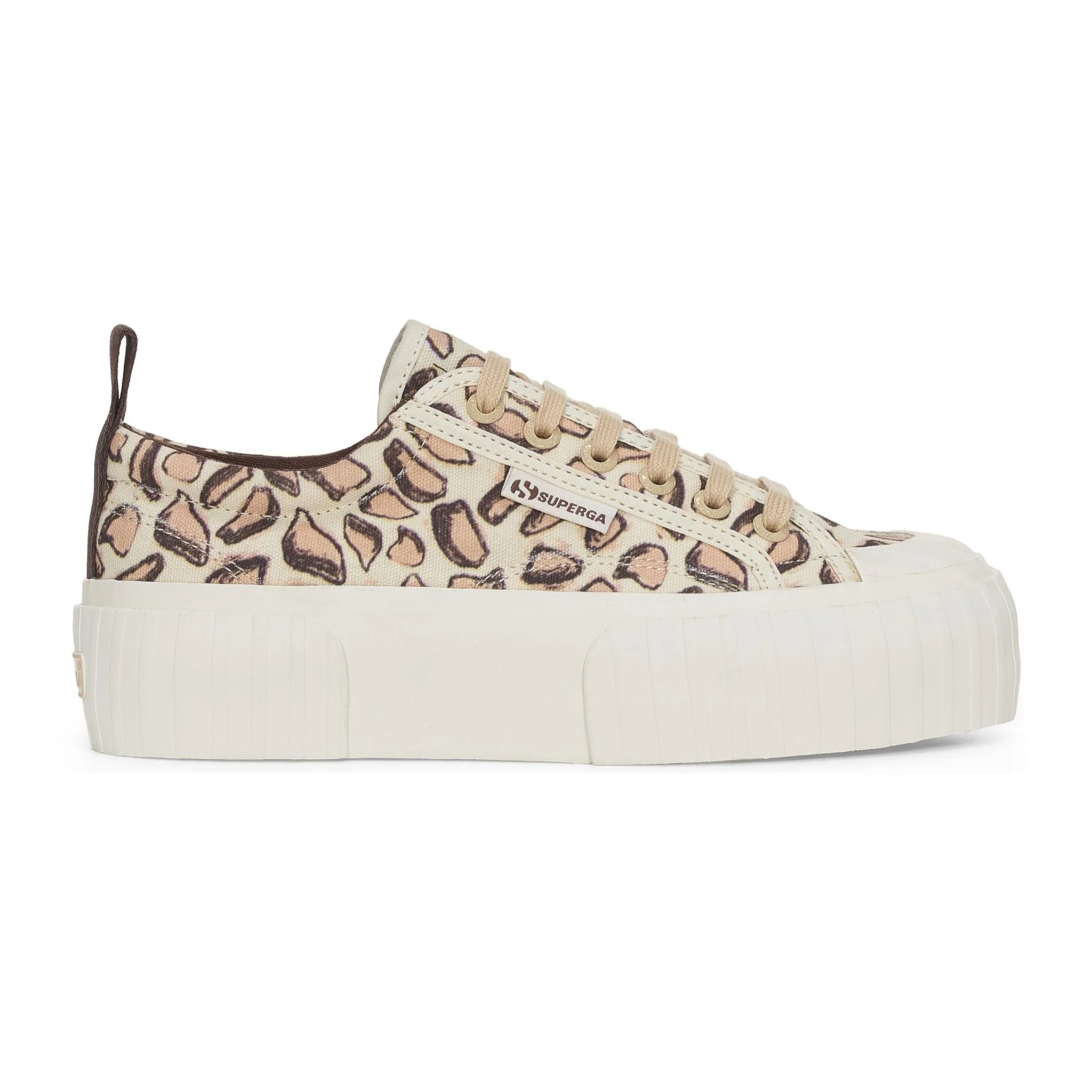 Superga - Sneakers Donna Beige - 2631 PLATFORM GIRAFFA PRINT
