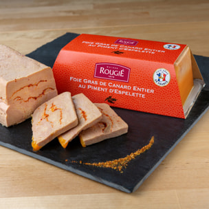 Foie Gras de Canard entier Piment Espelette 500g - mi-cuit
