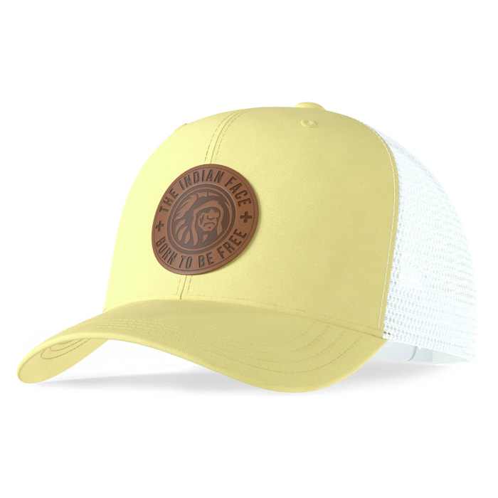 Gorras The Indian Face Born to be Free Yellow / White