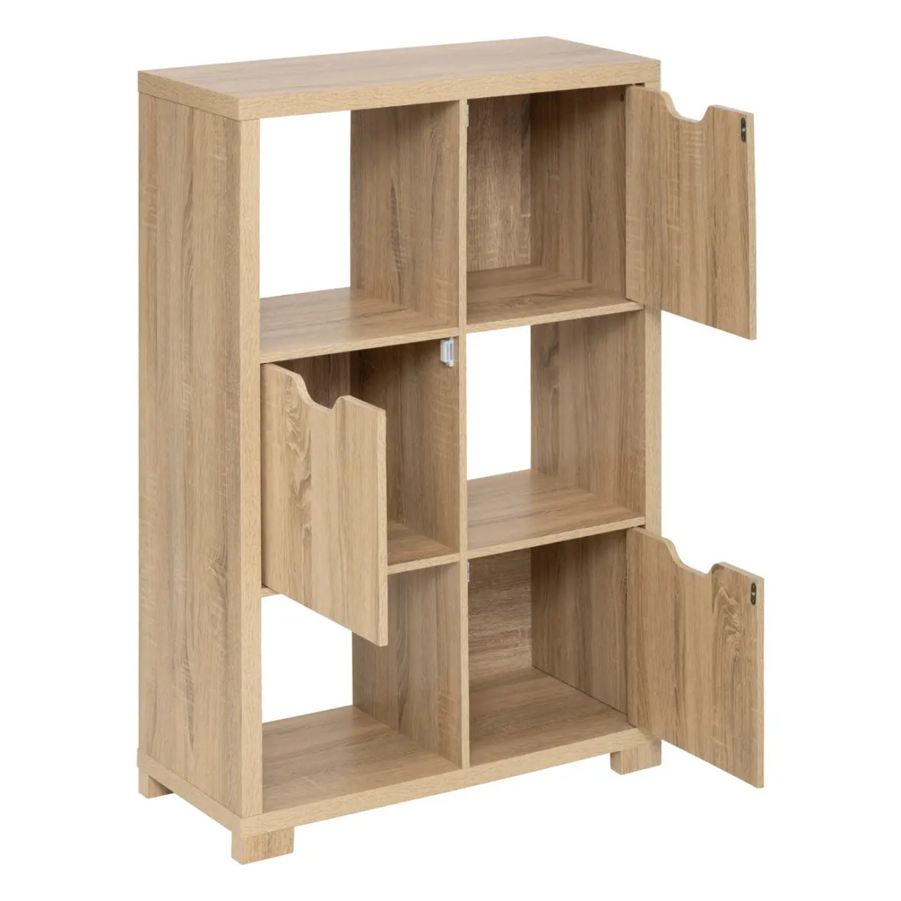 Buffet 3 portes "Bivoak" effet chêne naturel