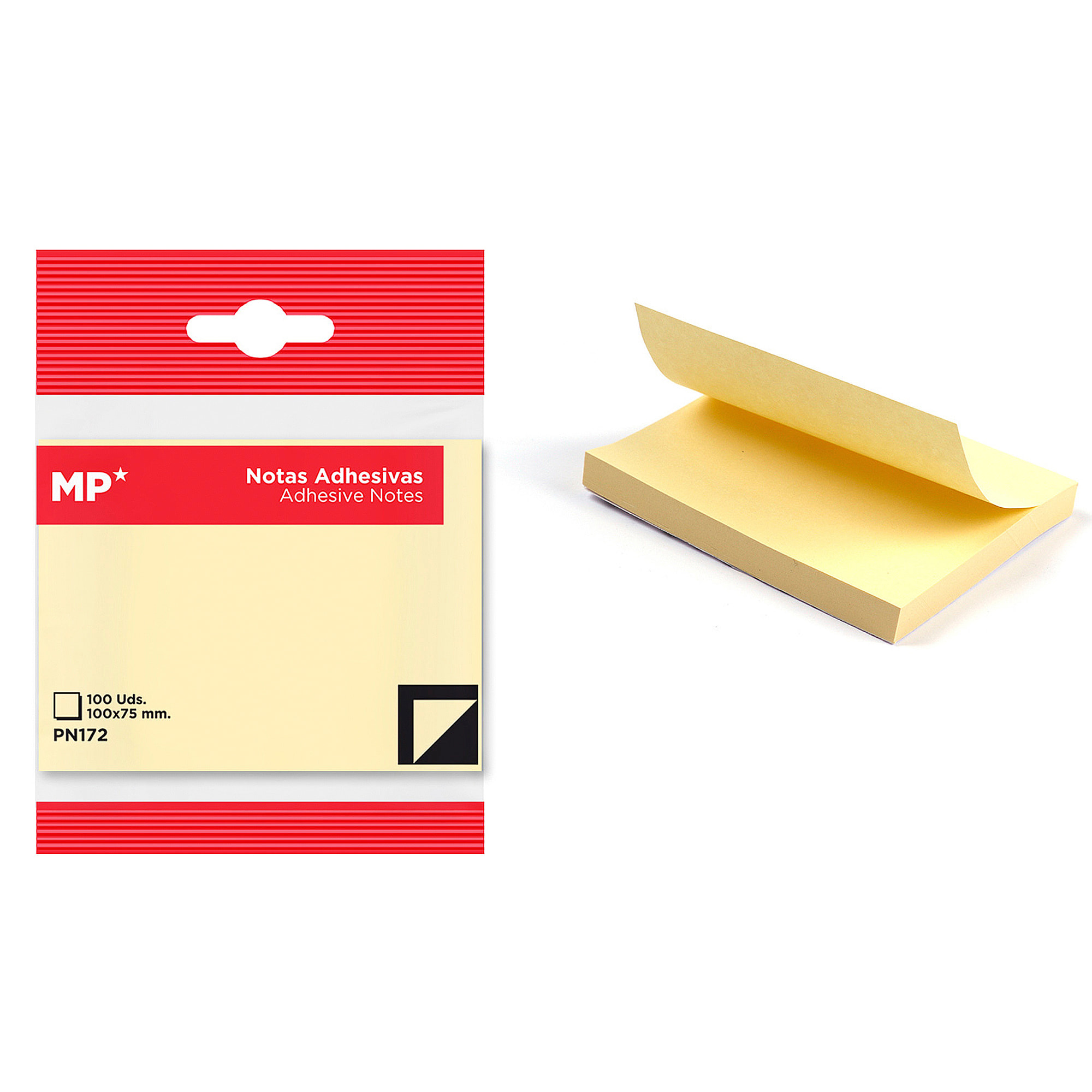 PACK 12 UNITÀ NOTE ADESIVE 100 x 75 mm 100 FOGLI