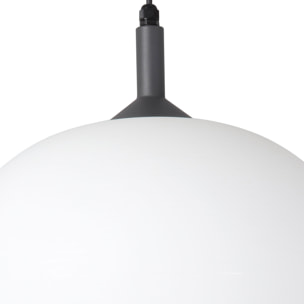 SAIGON OUT R45 Lampe suspension grise/blanche mat cone cap