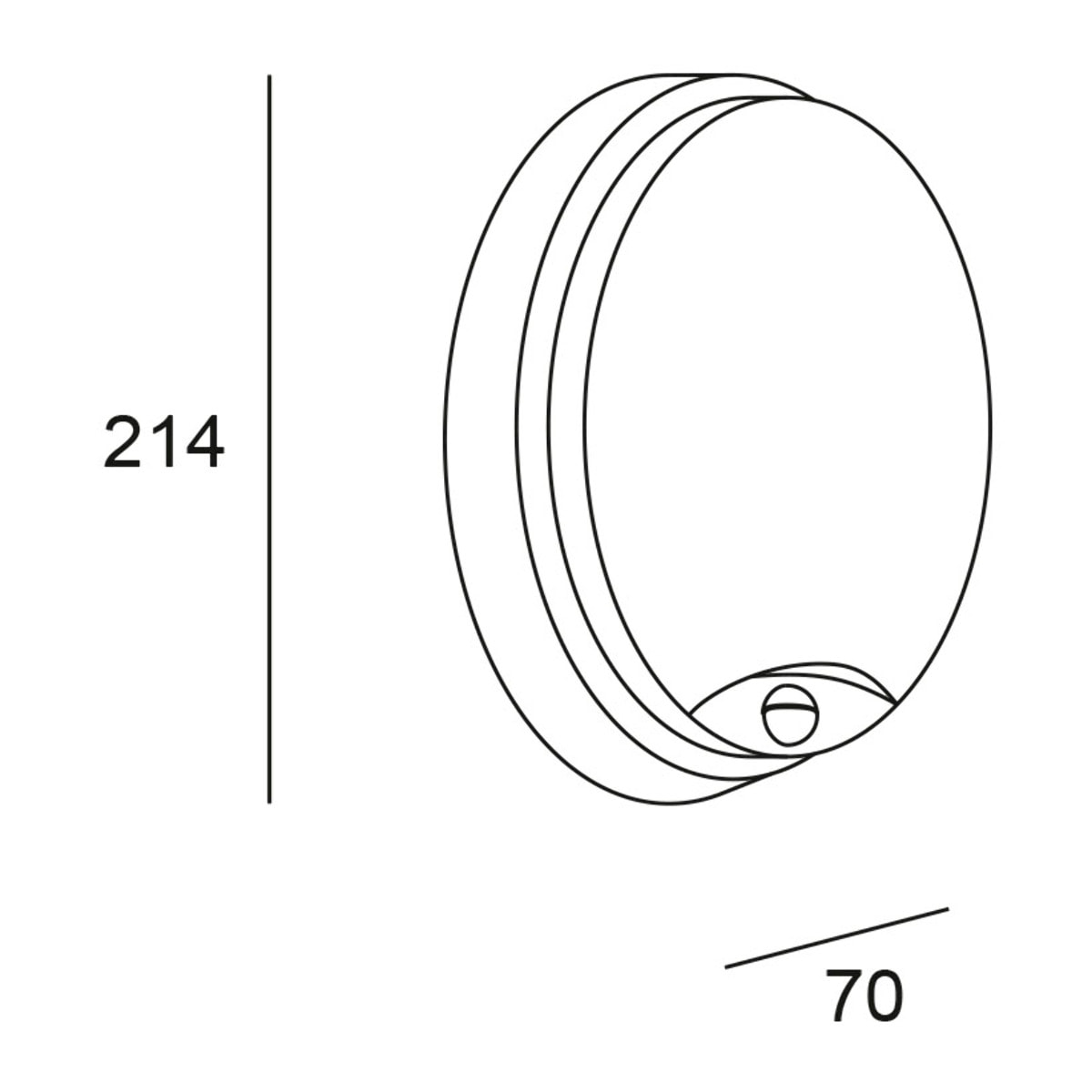 Forlight Aplique de pared exterior con sensor LED Temperatura SW